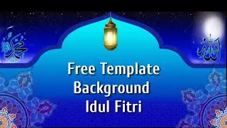 Template Backgorund Idul Fitri Gratis