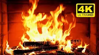 🔥 Relaxing Warm Fireplace 4K Ultra HD &bull; No Ads &bull; Cozy TV Wallpaper with Burning Logs
