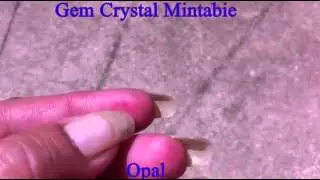 Gem Mintabie Crystal Opal