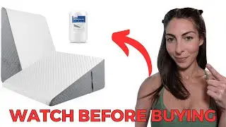 Honest Review of  Wedge Pillow for Sleeping, Snoring, Acid Reflux Memory Foam Triangle Wedge