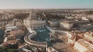 Aerial shot of Vatican City