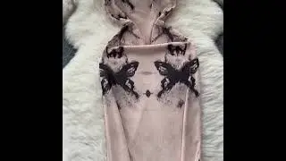 Butterfly Peach Bodycon Midi Summer Dress