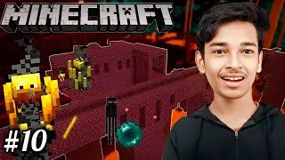 INSANE Blaze Hunt 😱 | Epic Nether Fortress Challenge in Minecraft 🔥⚔️ #10 