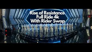 Rise of Resistance Full Ride, Kylo Plan B,  Rider Swap Entrance 4K With Social Distancing