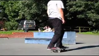 Kickflip ghost primo slide and fakie 360 shuv to 1 foot manny reverse with Joe Moore