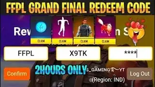 FFPL GRAND FINAL REDEEM CODE | TODAY REDEEM CODE | GLTG GAMING TAMIL
