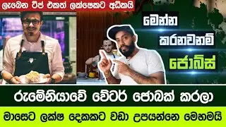 Romenia job sinhala | romenia waiter jobs | romenia jobs for sri lanka 2021