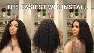 EASY TO INSTALL, NO BABY HAIR NEEDED 😍 BEST BOMB CURLY 5x5 CLOSURE WIG | PRE-PLUCKED | ASTERIA HAIR