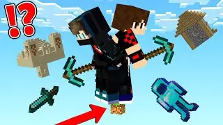 ماين كرافت : عشت على اصغر بلوكة ولكن البلوكة تعطي أشياء صغيرة !!؟ 😱🔥