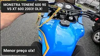 Antiga Teneré 600 1990 VS Xt 600 2003 menor preço OLX! FUI ANALISAR AS MONSTRAS!
