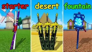 Blox Fruits Noob to Pro, but my Sword Changes Every Island