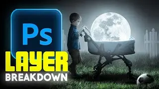 Layer Breakdown - Moon Manipulation | Photoshop Editing &bull; Elipscease