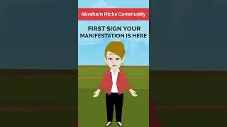 Abraham Hicks ~ First Sign Your Manifestation is Coming✨(#Shorts) #abrahamhickswisdom #abrahamhicks