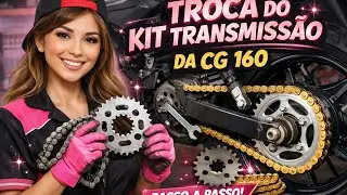 Como trocar kit transmissão/relação da cg 160.