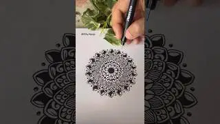 How to draw a Mandala | Easy Mandala Tutorial #art #creativemandala #mandalashorts #mandala #shorts
