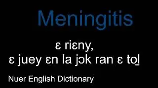 meaning oɛ meningitis in nuer language
