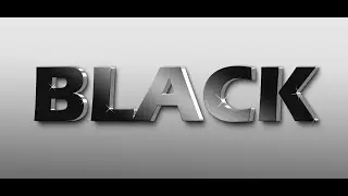 Photoshop 3D Black Text Effect
