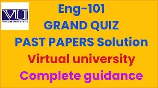 Eng101 Past Papers Complete solution for grand Quiz| Mid term