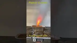 Preparation of Sugar rocket fuel | Rocket candy|Caramel candy using sugar and potassium nitrate#fire