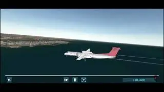 Flight W&O Wright wings DHC-8 Simple Landing Nevshir 🛬 Istanbul