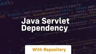 java servlet dependency