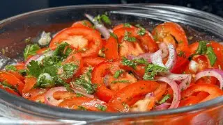 Isso não é um vinagrete é o tira-gosto de tomate mais gostoso que existe! Esse molho é MÁGICO