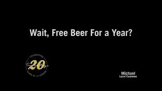 Free Beer for a Year at Pearl Street Brewery