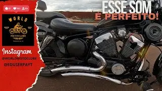ESCAPAMENTO JJ VIRAGO 250 MOTO CUSTOM CARBURADOR REGULADO