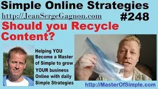 Should you Recycle Content? - Simple Online Strategies #248