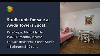 Studio unit for sale at Avida Towers Sucat.