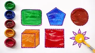 Learn Shapes and Colors for Kids |Fun Painting Shapes Learning for Toddlers |Kids Learn Toons & Play