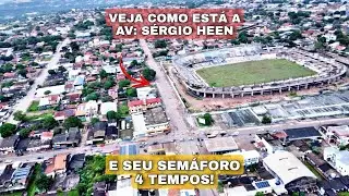 VEJA COMO ESTÁ A AV SÉRGIO HENN E COMO FUNCIONA SEU SISTEMA DE SEMÁFORO 4 TEMPOS! EM SANTARÉM-PA