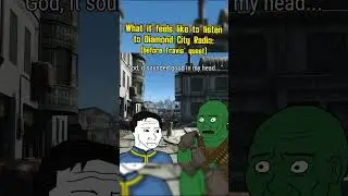 What it feels like to Diamond City Radio in Fallout 4: #fallout #memes #shorts