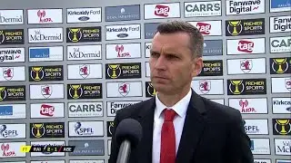 Aberdeen manager Stephen Glass reacts to Premier Sports Cup exit against Raith Rovers