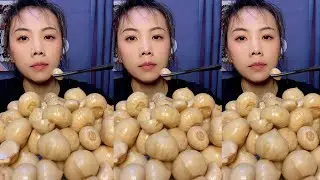 ASMR TOBIKO EGGS | FLYING FISH ROE | GARLIC | EXTREME EATING SOUNDS