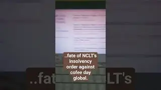 #nclat verdict looms, fate of NCLT's insolvency order against cofee day global