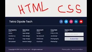 Next Level Modern Responsive Footer for website Developers By Bonaventure Tetra