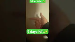 mi gente, ya solo quedan 9 dias✨️ (My people, there are only 9 days left✨️)