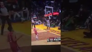 LeBron James breakaway dunk
