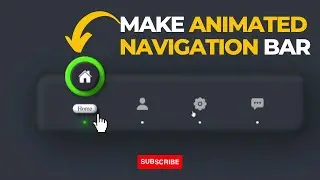 Animated Navigation Bar using Html CSS and Javascript