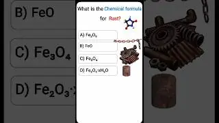 What is the chemical formula of Rust? #gkquiz