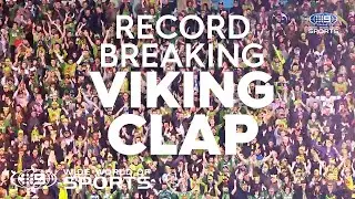 The record-breaking Viking Clap at Canberra Stadium | NRL on Nine