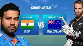 INDIA VS NEW ZEALAND MATCH AND ( T20 cricket champions 3D game ) video #viral #trend #popular #video