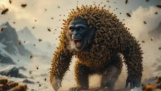Gorilla Rescue Story: Rescuer team rescue a Gorilla Covered by Millions of Bees!