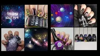 Galaxy/Space Stamping Nail Art Tutorial | Facebook Group Collab