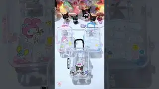 Sanrio transparent mini suitcase #kuromi #mymelody #cinnamoroll #japan #sakura #shorts