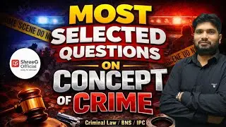 Concept of Crime | अपराध की संकल्पना | IPC & BNS Explained | LLB, LLM, UGC NET Law | BY SP SIR |