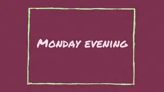 Monday Evening - Side Dish (Offical Lyric Video)