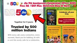 🎉 𝗝𝗶𝗼 𝟵𝘁𝗵 𝗔𝗻𝗻𝗶𝘃𝗲𝗿𝘀𝗮𝗿𝘆 𝗖𝗲𝗹𝗲𝗯𝗿𝗮𝘁𝗶𝗼𝗻 𝗢𝗳𝗳𝗲𝗿𝘀 𝟮𝟬𝟮𝟱 | 𝗙𝗿𝗲𝗲 𝟱𝗚, ₹𝟯𝟰𝟵 𝗣𝗹𝗮𝗻, 𝗨𝗻𝗹𝗶𝗺𝗶𝘁𝗲𝗱 𝗗𝗮𝘁𝗮 & 𝗠𝗼𝗿𝗲 🚀&hearts;️