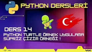 Python Turtle Dersleri #2 || Türk Bayrağı Çizimi 